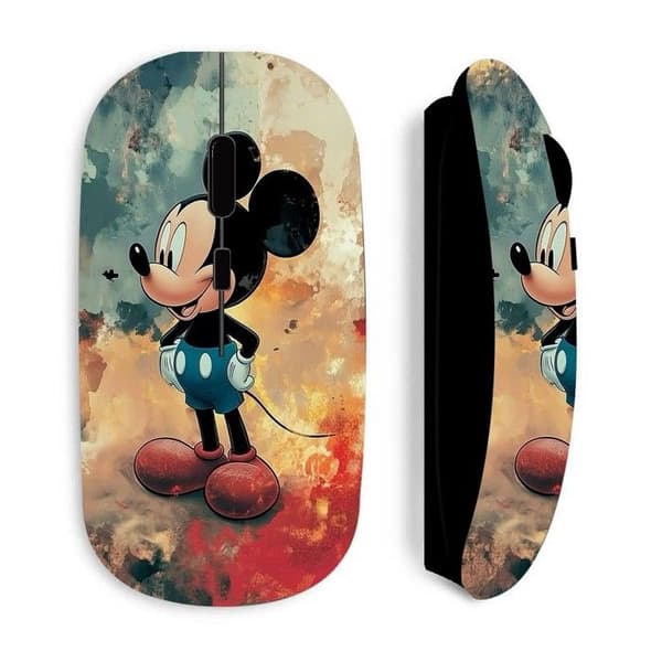 Trådløs mus - MANIACASE - Mickey - Sort - Optisk - 70 g