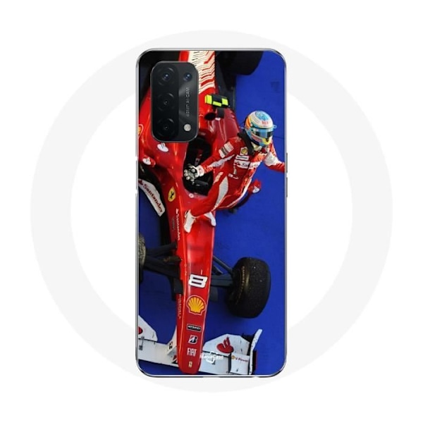 Coque för Oppo A74 Formel 1 Fernando Alonso F1-förare Röd