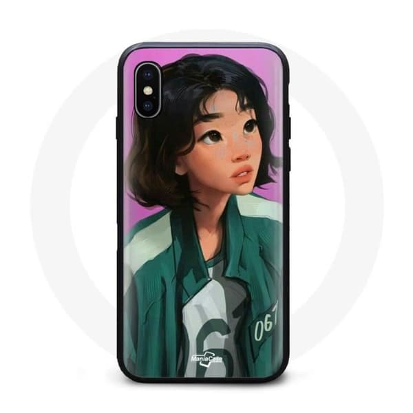 Coque Squid Game iPhone XS Max Kang Sae Byeok No 067