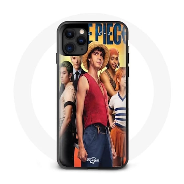 Coque - Maniacase - Iphone 12 - Anime One Piece Luffy - Silikon - Mjuk svart