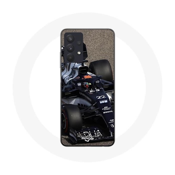 Coque - Maniacase - Samsung Galaxy A32 4G - Formule 1 Yuki Tsunoda - Silikonplast - Flexibel Blå