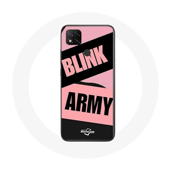 Coque för Xiaomi Redmi 9C BTS ARMY och Blackpink Blink Rose Noir