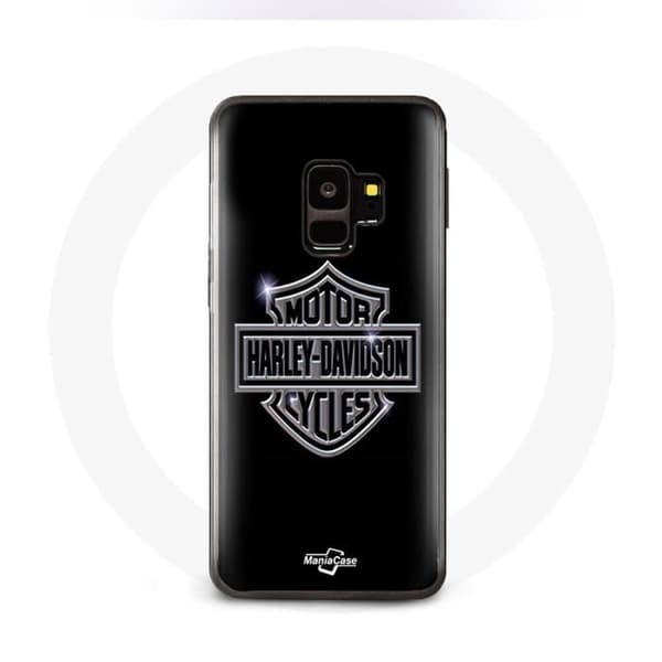Kuori - Harley Davidson - Galaxy S9 - Musta - Logo - Kova