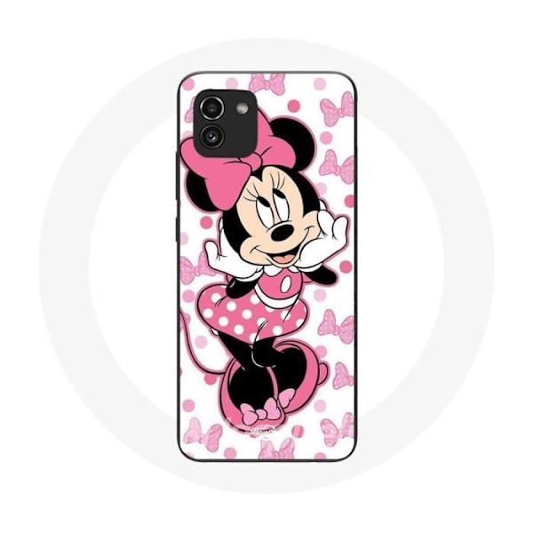 Skydd för Samsung Galaxy A03 Minnie Mus Tecknad söt rosa