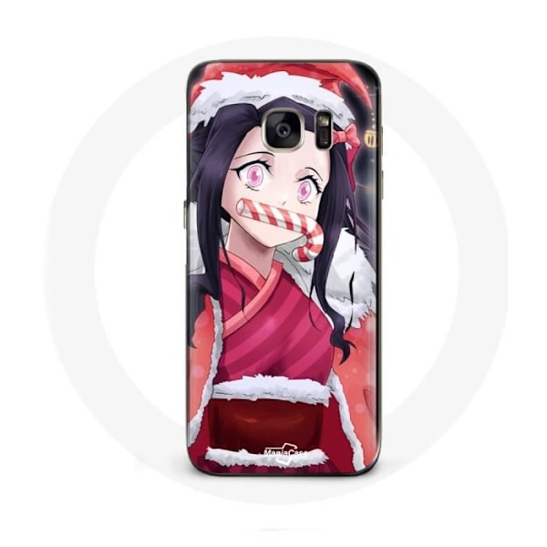 Coque för Samsung Galaxy S6 Edge Anime Demon Slayer Kamado Nezuko Julafton 2023