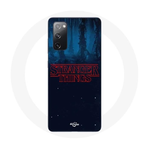 Coque för Samsung Galaxy S20 FE Stranger Things-logotyp Blå bakgrund från säsong 2