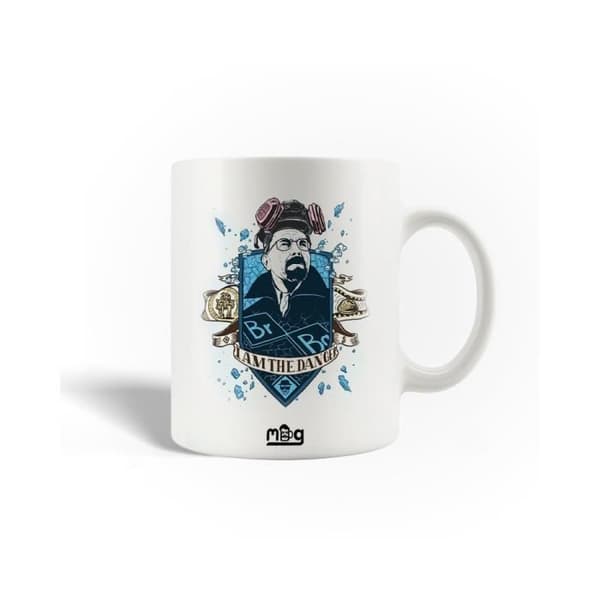 Mugg i keramik - Breaking Bad - Jag är faran - 30cl - Diskmaskinskompatibel - Vit