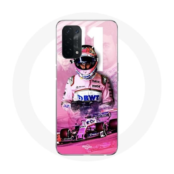 Coque för Oppo A74 Formel 1 Sergio Pérez F1-förare Rosa