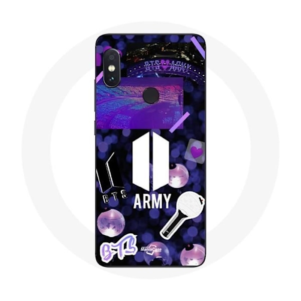 Coque för Xiaomi Redmi Note 5 Pro Bangtan Sonyeondan BTS-logotyp Army Bomb Lightstick