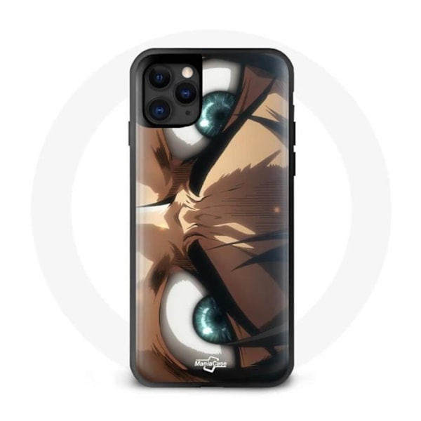 Coque - Maniacase - Iphone 11 Pro Max - Attack on Titan - Silikon - Mjuk svart