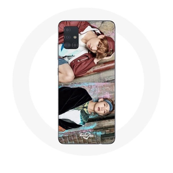 Coque för Samsung Galaxy A71 BTS Kim Taehyung och Jungkook Taekook Teaser Not Today You Never Walk Alone