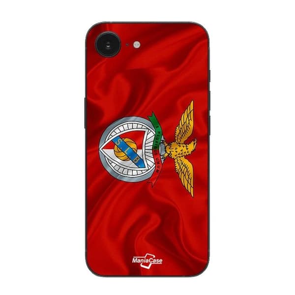 Coque Maniacase til iPhone 16E SLB BENFICA RØD BAGGRUND Svart