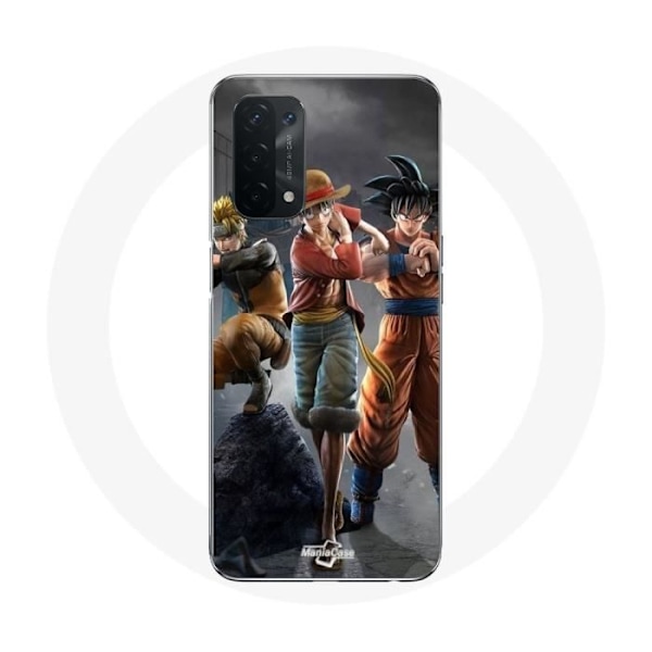 Skydd för Oppo A74 5G - Maniacase - 3D Anime Manga - Svart - Mjuk - Unisex