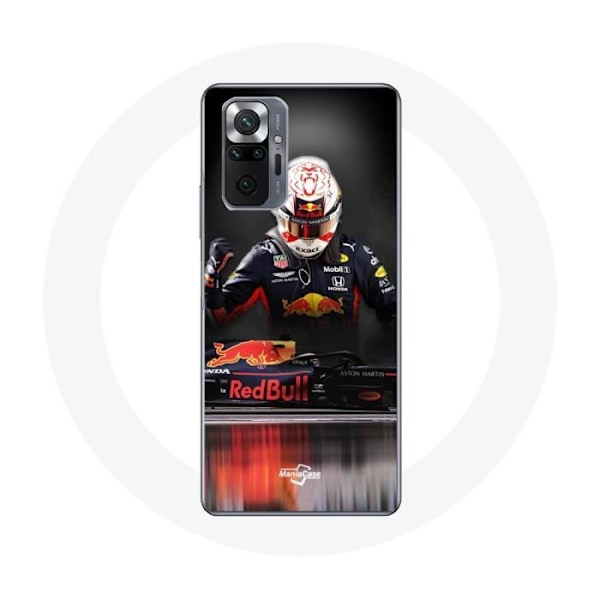 Kåpa för Xiaomi Redmi Note 10 Pro Formel 1 Max Verstappen F1-förare Red Bull RB15