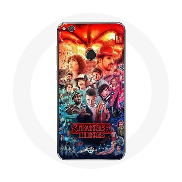 Mobilskal för Huawei P8 Lite 2017 Stranger Things Teaser Säsong 4 Affisch Karaktärer Konst