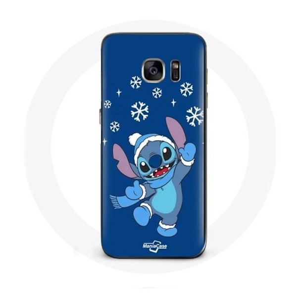 Coque för Samsung Galaxy S6 edge Stitch snö jul blå