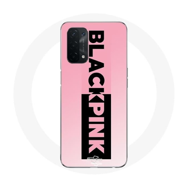 Coque - Maniacase - Oppo A74 5G - Svart Rosa Logo - Silikon - Mjuk svart