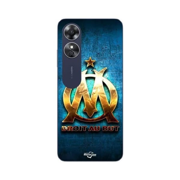 Coque - MANIACASE - Oppo A17 - Guld - Blå - Blød Guld, Blå