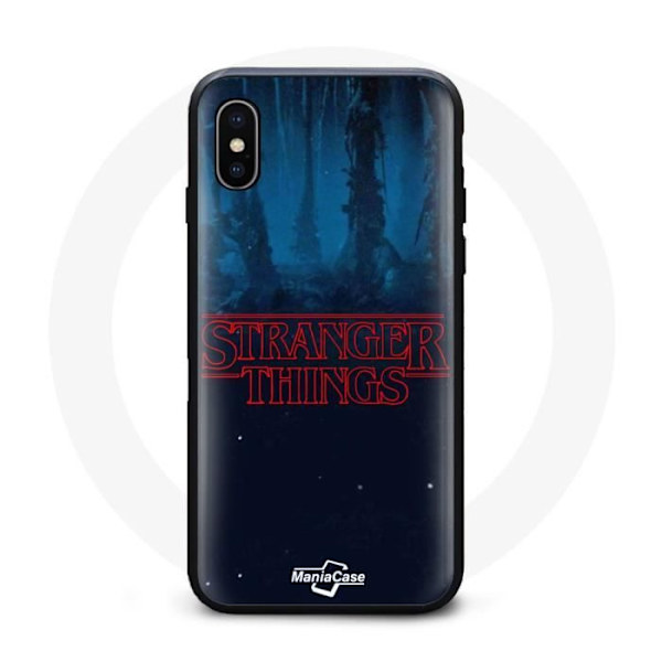 Coque iPhone XS Max Stranger Things logotyp