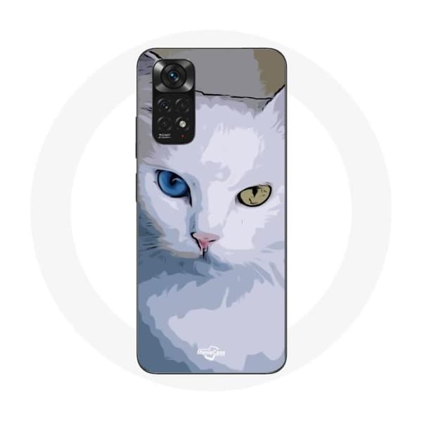 Cover til Xiaomi Redmi Note 11 4G Tyrkisk med Chat blå øje og gul øje