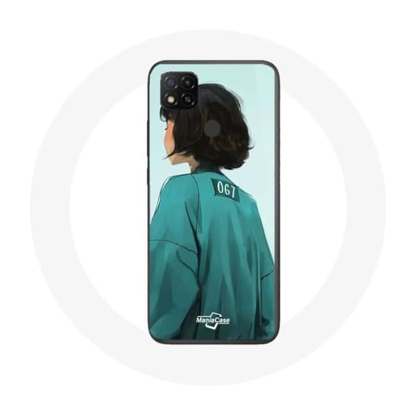 Xiaomi Redmi 9C Cover Squid Game Kang Sae Byeok Nummer 067 kunst