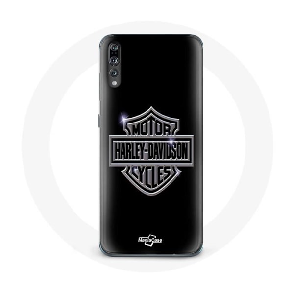 Coque - Harley Davidson - Huawei P20 - Mjuk - Svart - Skydd