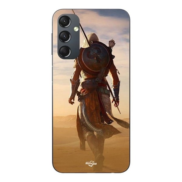 Coque - Maniacase - Samsung Galaxy A24 - Svart - Flexibel - Assassin's Creed Soldat