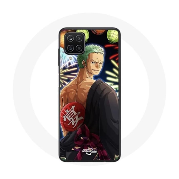 Coque - Maniacase - Samsung Galaxy A42 5G - One Piece God Jul - Anime Manga - Mjuk Svart