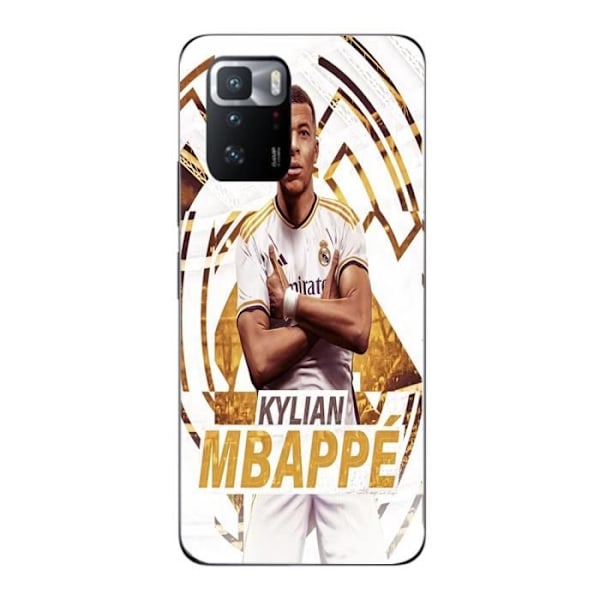 Coque Maniacase för Xiaomi Redmi Note 10 Pro 5G Kylian Mbappe Real Madrid bakgrundsfirande