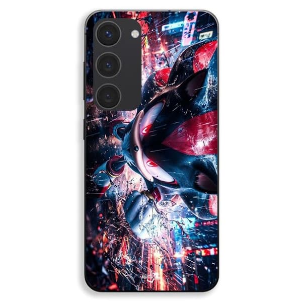 Samsung Galaxy S23 Plus Sonic Shadow fan art Maniacase Svart