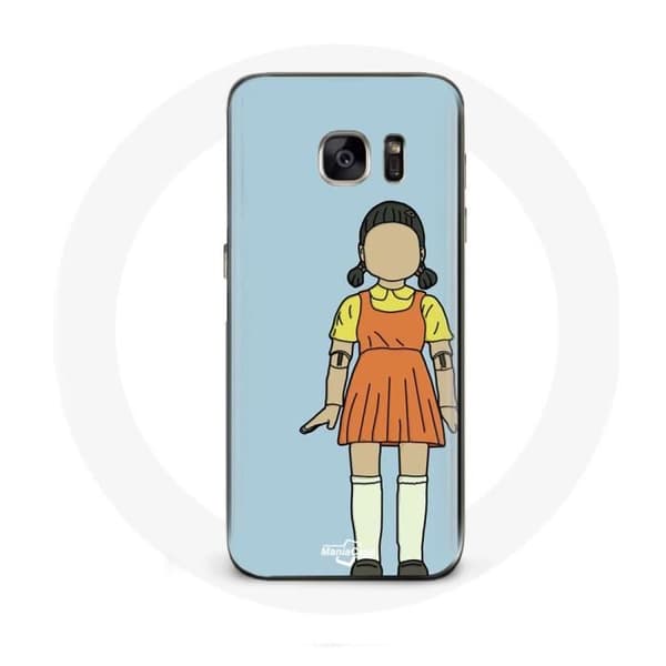 Cover til Samsung Galaxy S6 Edge Squid Game den kæmpe spilledukke