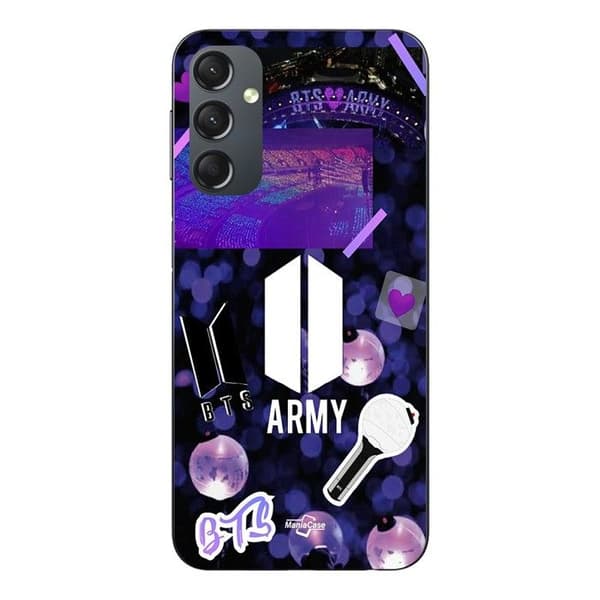 Coque för Samsung galaxy A24 BTS-armélogotyp Bangtan Subs Maniacase
