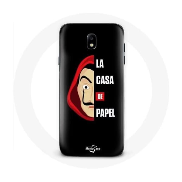 Coque - MANIACASE - Samsung Galaxy J5 2017 - Blød - Sort - Logo og Maske
