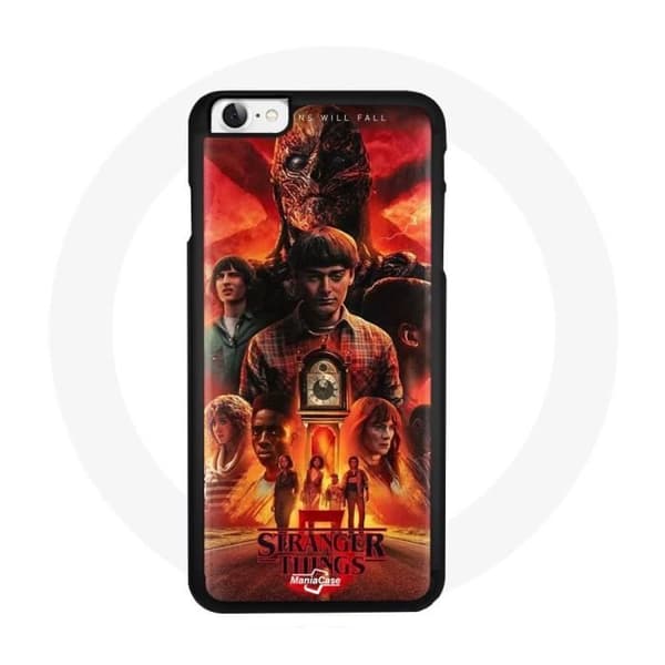 Coque - Maniacase - Iphone SE 2020 - Sort - Stiv - Stranger Things Sæson 5