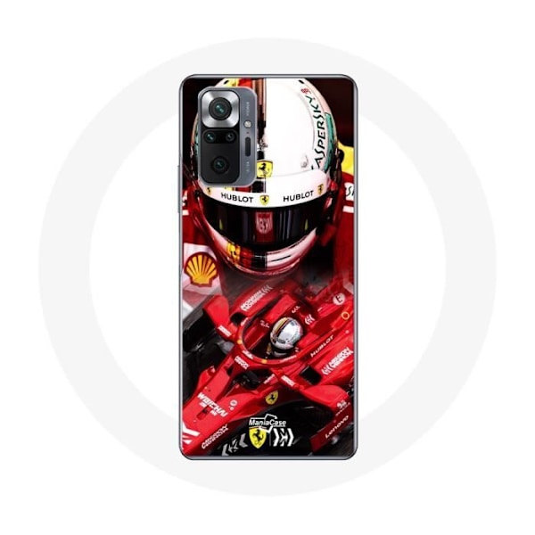 Skydd för Xiaomi Redmi Note 10 Pro Formule 1 Sebastian Vettel F1 Röd