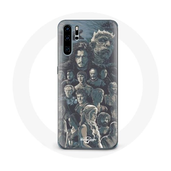 Coque - Game of Thrones - Huawei P30 - Flexibel - Smartphone skydd - Grå bakgrund Grå