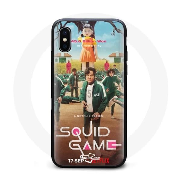 Coque - Squid Game - Iphone XS Max - Pehmeä - Musta - Sekä
