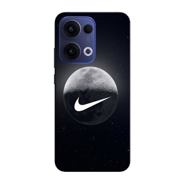 Telefonfodral - Maniacase - Oppo Reno 13 5G - Silikon - Mjukt - Nike måne Svart