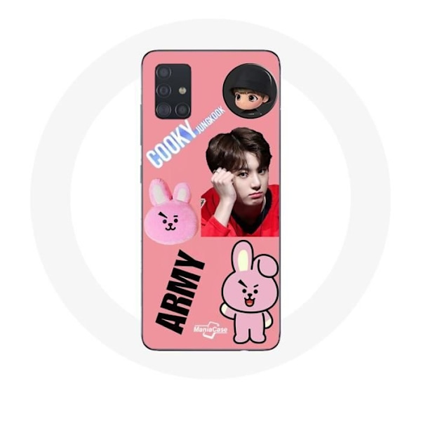Coque för Samsung Galaxy A51 5G BTS Bangtan Kille BT21 Cooky Jungkook ARMY