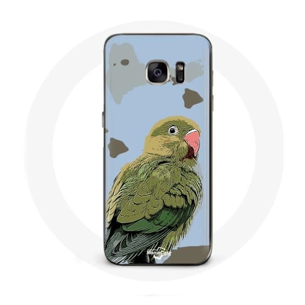 Coque - Samsung - Galaxy S7 - Flexibel - Grön - Parakiter Fåglar Grön