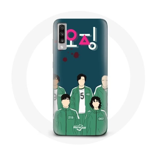 Coque för Samsung Galaxy A50 Squid Game Affisch karaktärer Konst