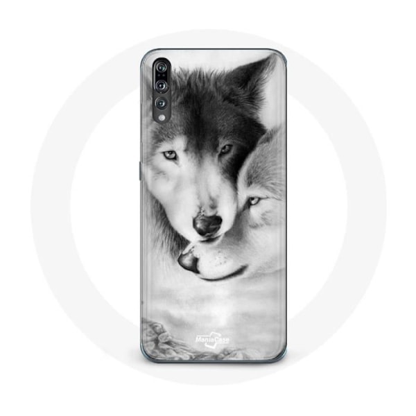 Coque för Huawei P20 Pro Varg Duo djur