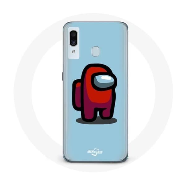 Coque - Samsung - Galaxy A30 - Blød - Beskyttelse - Among Us Mønster Blå