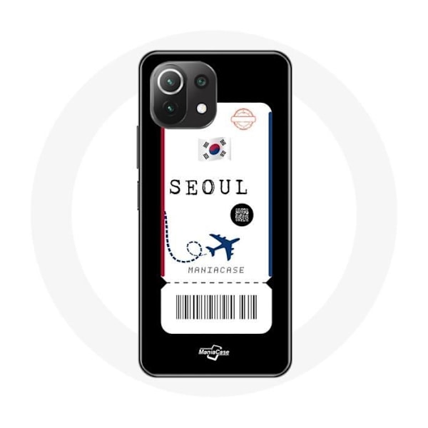 Coque - Xiaomi - Mi 11 Lite - Flygbiljett Seoul - Mjuk - Syntetiskt skydd