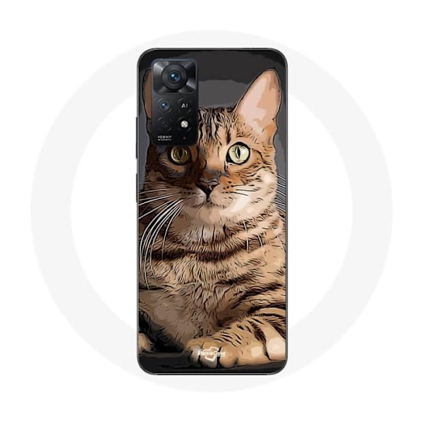 Coque - Redmi - Note 11 Pro 5G - Blød - Katte Mønster - Hvid