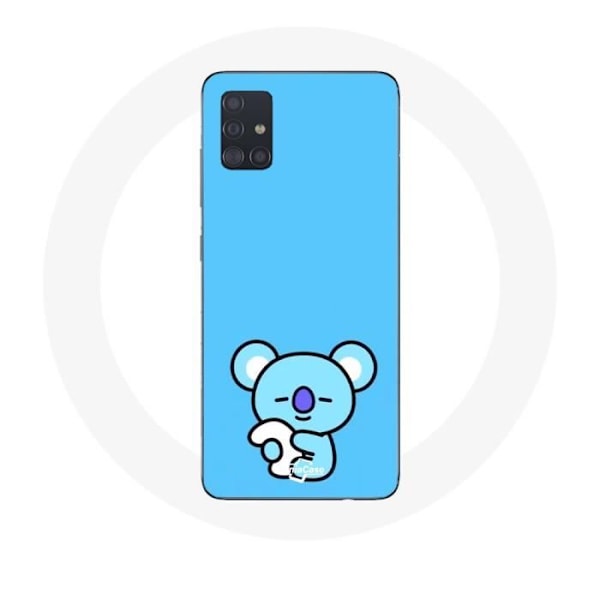 Coque för Samsung Galaxy A71 Bangtan BTS BT21 Koya RM Blå Bakgrund