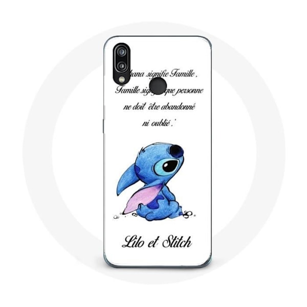 Fodral för Huawei P20 Lite - Lilo och Stitch - Vit - Mjuk - Skydd - Unisex Vit