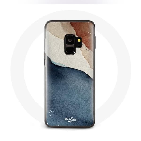 Cover til Samsung Galaxy S9 plus med abstrakt tekstur baggrund