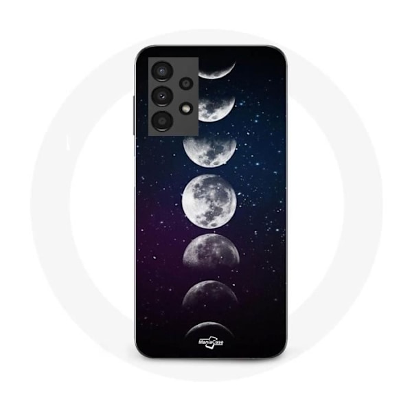 Coque - Samsung - Galaxy A13 4G - Blød - Sort - Måne og stjerner
