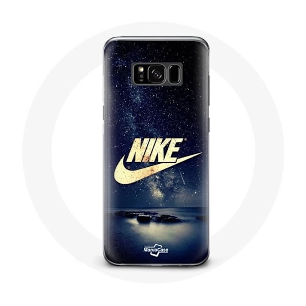 Coque - Maniacase - Samsung Galaxy S8 Plus - Nike-logotyp - Svart - Flexibel - Sportig Doré, Stjärnig Natt
